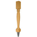 Osborne Wood Products 34 1/2 x 3 1/2 Walton Island Leg in Alder with Brushed Copper 2403A-BCP